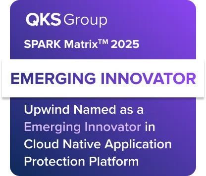 Upwind nomeada Emerging Innovator em Cloud Native Application Protection Platform no QKS SPARK Matrix 2025