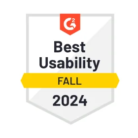 Selo G2 Best Usability – Fall 2024