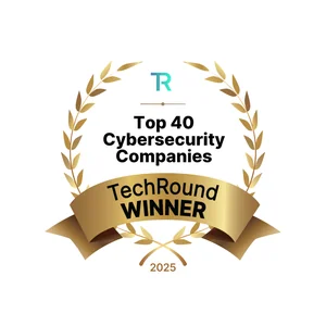 Selo TechRound Top 40 Cybersecurity Companies 2025 – Winner
