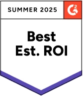 Selo G2 Best Estimated ROI – Summer 2025