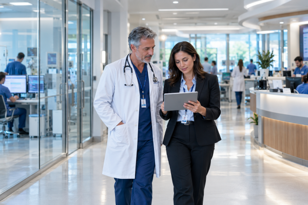 Colaboração Médica com Tablet