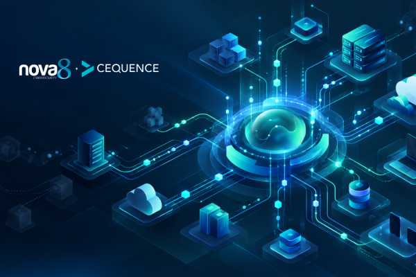 Rede Futurista de Dados em Neon
